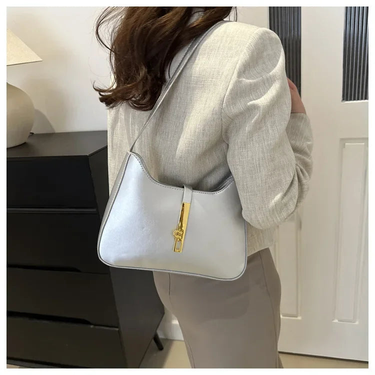 Textured Underarm Bag for Women | Multi-Use Spring Shoulder & Handheld Purse | Niche Fashion Crossbody Daily Accessory Luxegan