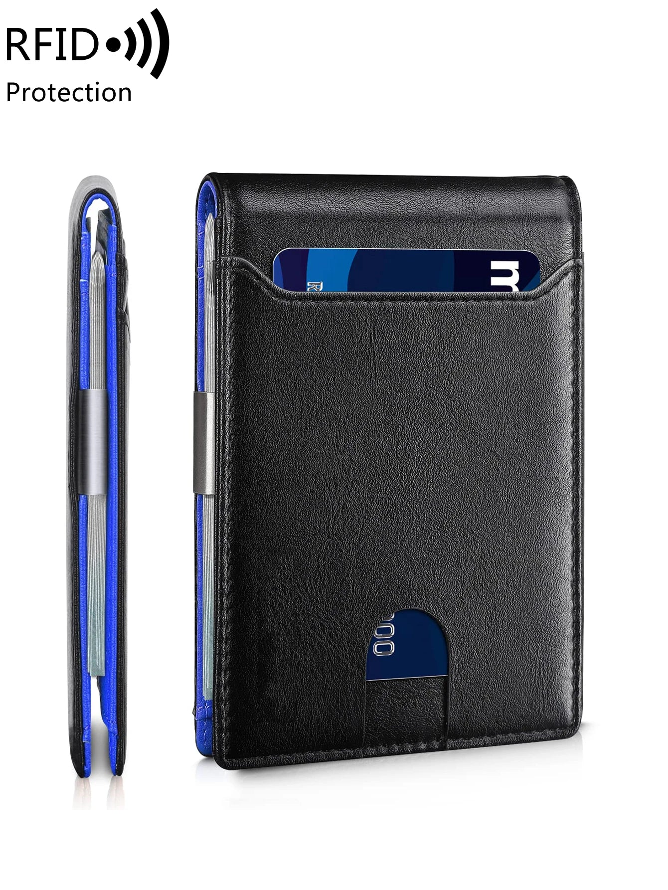 Minimalist Fashion Men's Mini Wallet | Sophisticated "Ultra-Thin" Silhouette | RFID-Blocking 11-Card Multifunctional Billfold | "Dignified" High-Performance Portable Essential for Radiant Versatile Styling Luxegan