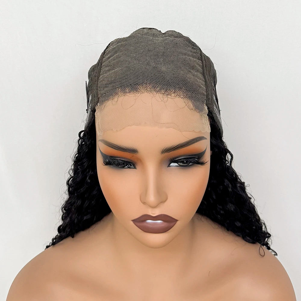 Burmese Curly Glueless Lace Wig | Sophisticated "300% Ultra Density" Silhouette | Elegant 5x5 Transparent Lace Frontal | "Dignified" High-Performance 12A Double Drawn Essential for Radiant Versatile Styling Luxegan