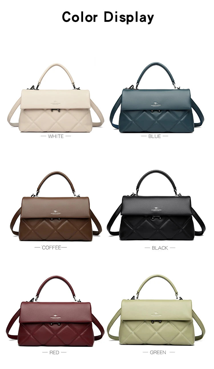 New Trend Korean Designer Luxury Handbag | Soft PU Leather Fashion Shoulder Bag & Versatile Crossbody