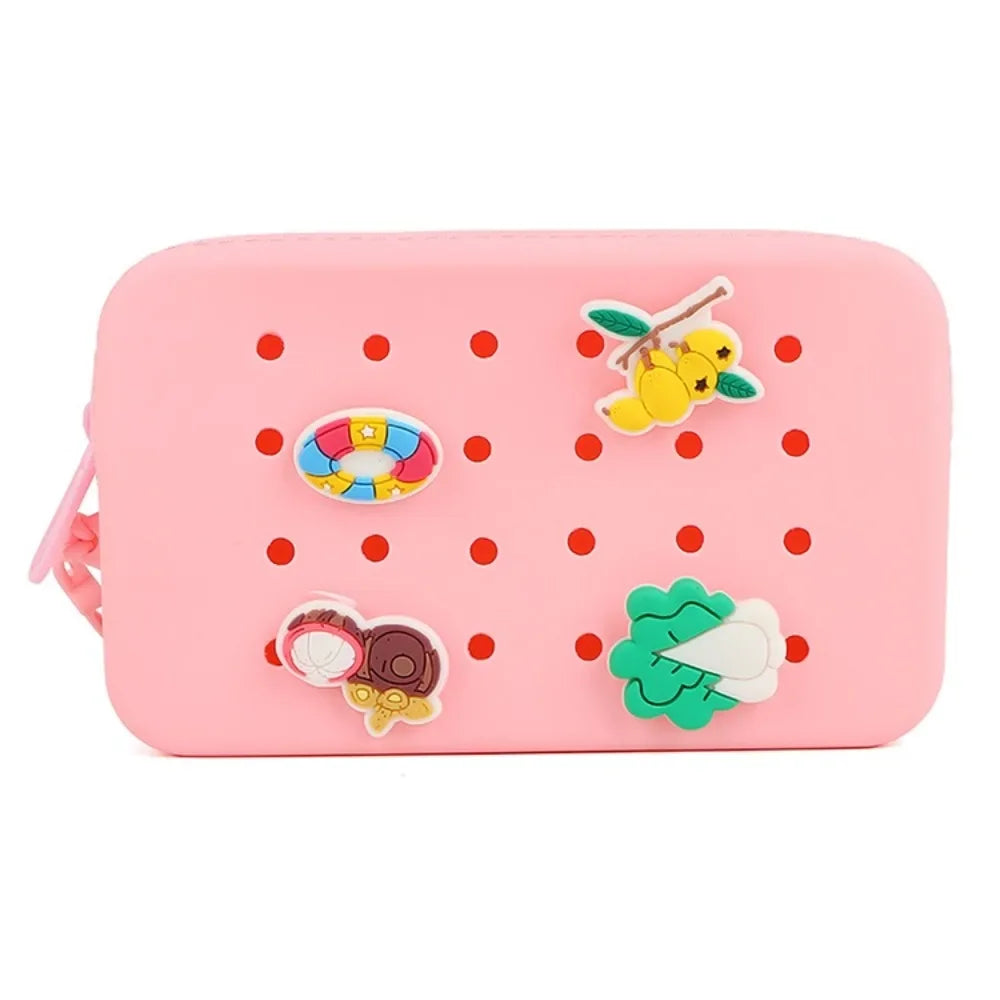 New Summer Bag Holes Coin Purse | Cute Silicone Mini Card Holder & Zipper Money Bag (Unisex) Luxegan