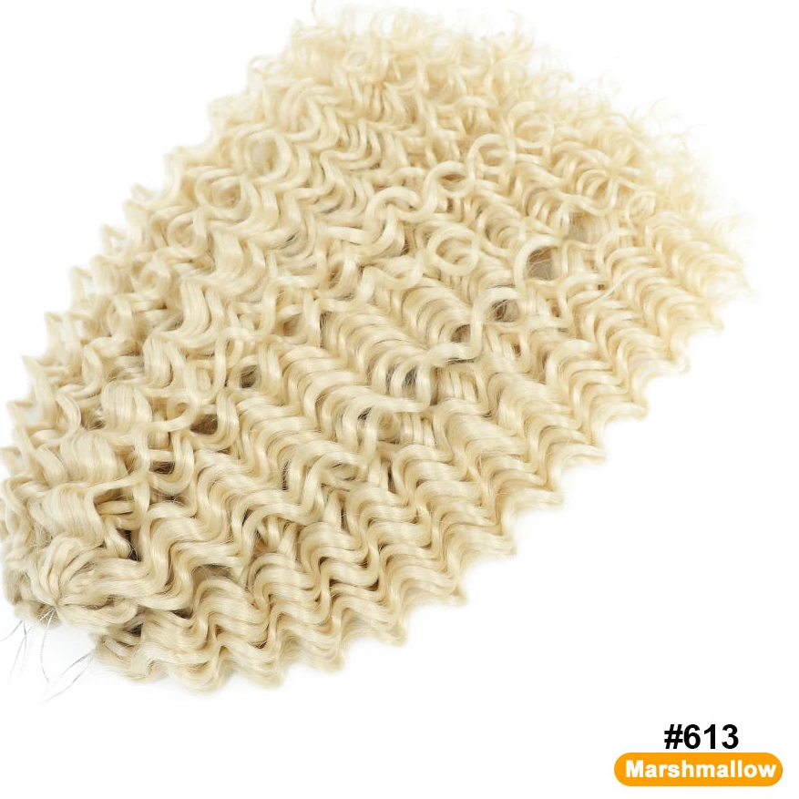 Synthetic Afro Curl Crochet Hair | Kinky Curly Twist Braiding Extensions Luxegan