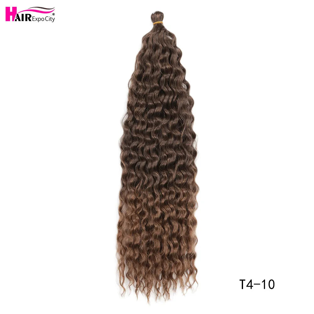 22 Inch Water Wave Twist Crochet Hair | Braiding Extensions