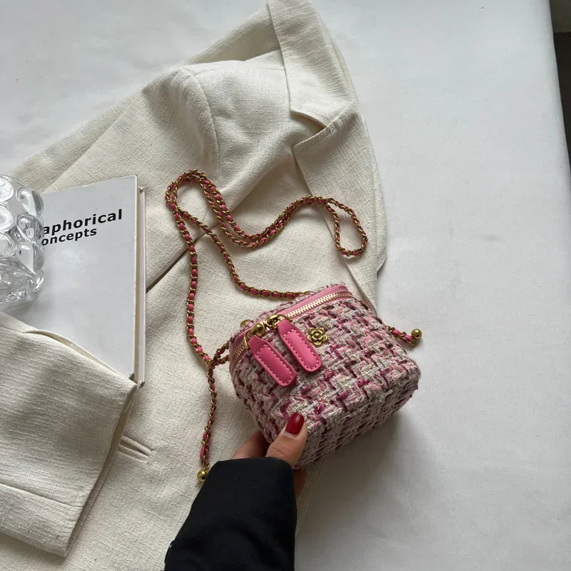 Women's Shoulder Bags | Popular Niche Crossbody Bag & Wool Chain Small Square Bag Luxegan