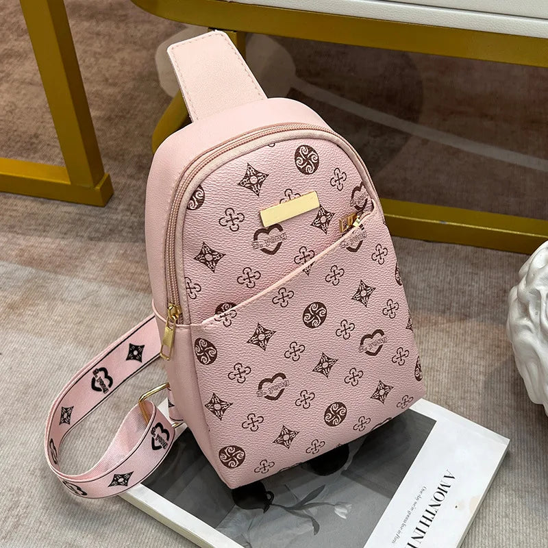 Women's & Men's Crossbody New Chest Bag | Printed Messenger Bag (Ladies' Versatile Shoulder Bag) Luxegan