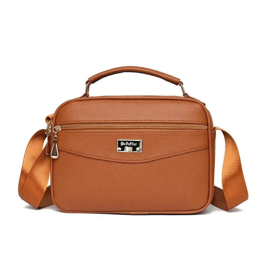 Large Capacity Foreign Trade PU Small Square Bag | New Women's Simple Handbag & Versatile Crossbody Purse Luxegan