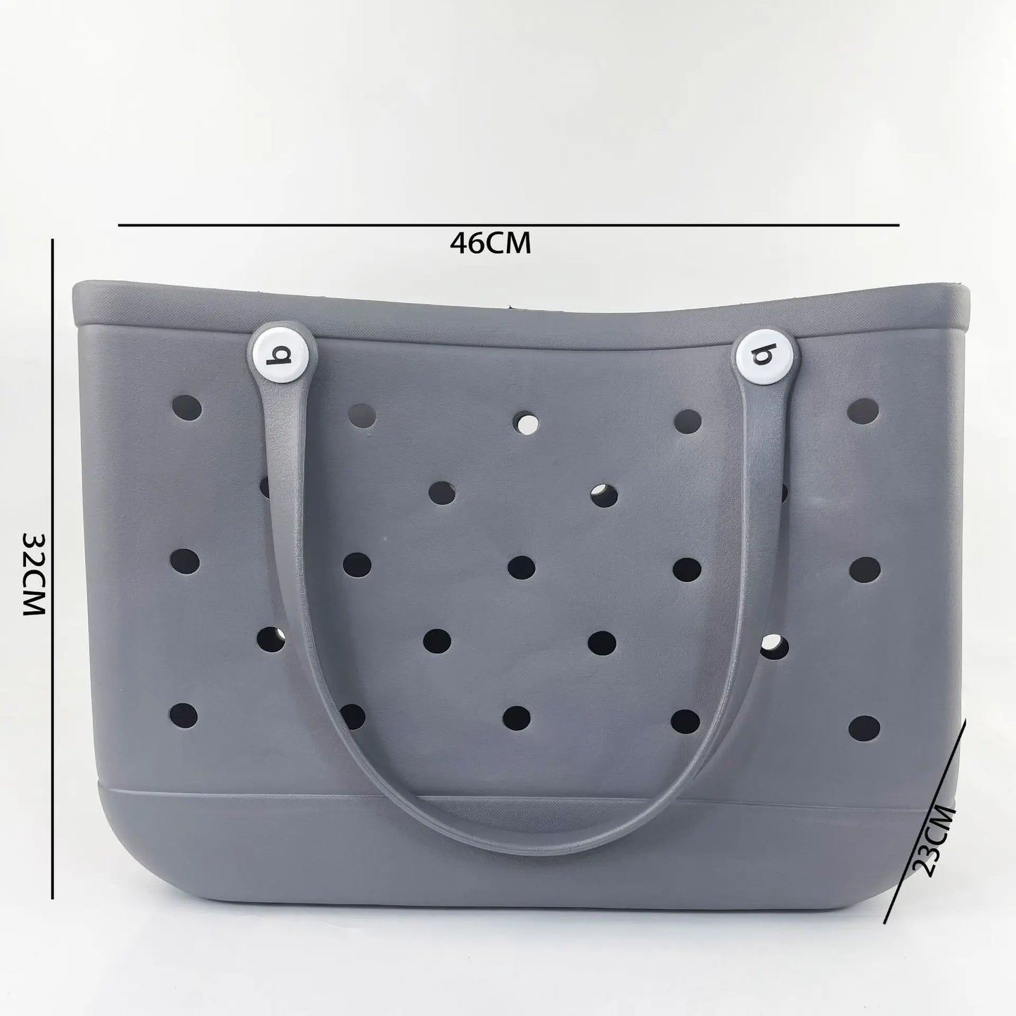 Beach EVA Bogg Bag | Rubber Waterproof Travel Tote Bag & Washable Handbag (For Sports, Beach, Market & Pool) Luxegan