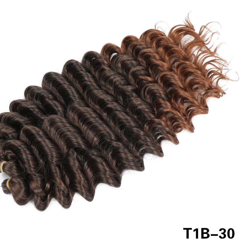 Afro Curly Deep Wavy Twist Synthetic Crochet Hair – 24 Inch | Ombre & Solid Colors | 3–9 Pack - view 13