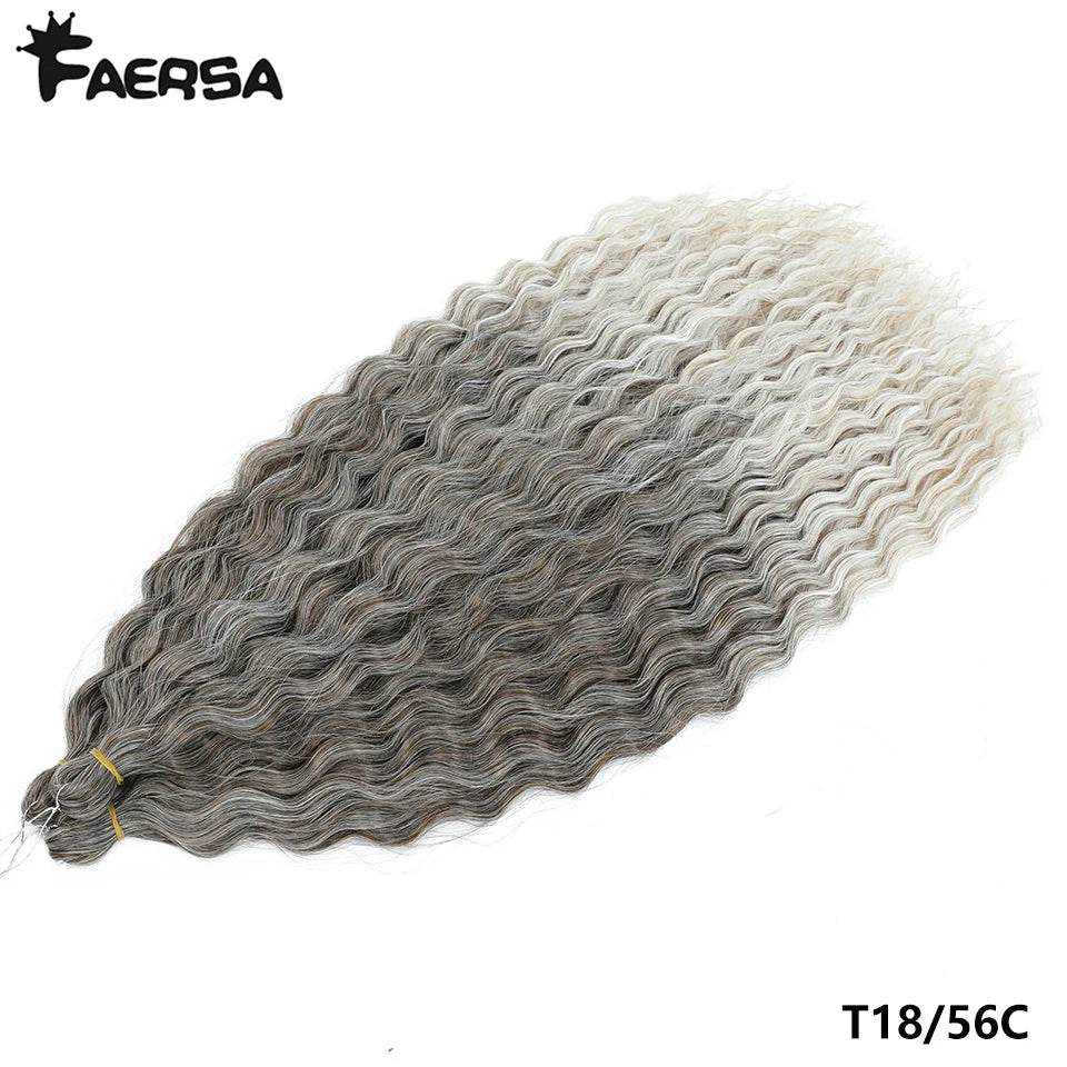 Water Wave Synthetic Crochet Hair | 22–30 Inch