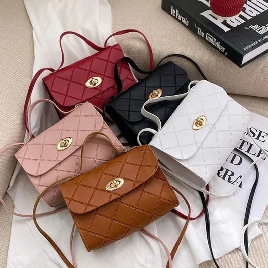 Fashion Small Messenger Bag | Sophisticated New Trend Female Shoulder Bag | Elegant Casual Crossbody | Luxury "Dignified" Mini Handbag for Modern Women & Girls Luxegan