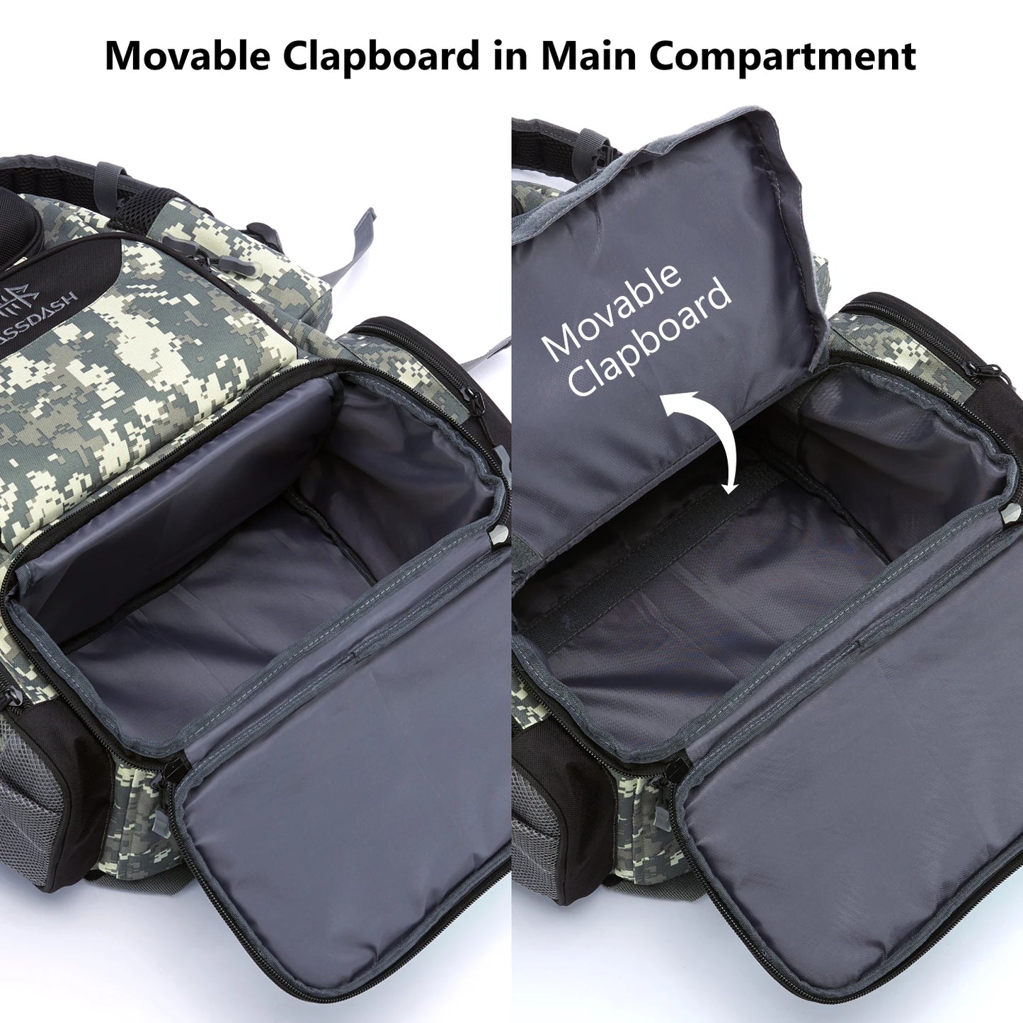 Mochila de pesca Bassdash, liviana, táctica, caja de aparejos, multifuncional