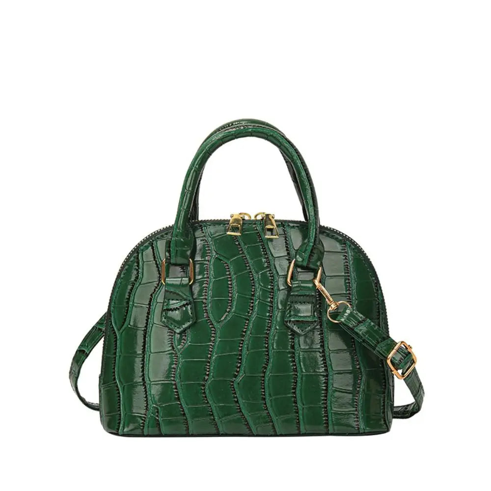 Retro Fashion PU Leather Shoulder Bag | New Women's Waterproof Crocodile Pattern Versatile Crossbody Bag Luxegan
