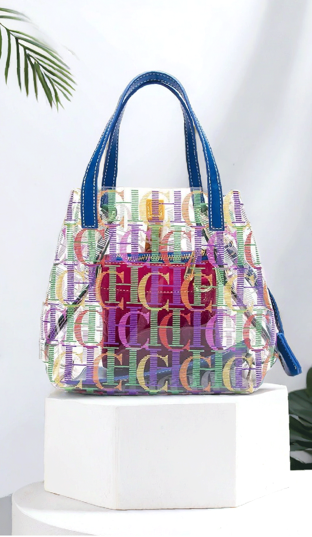 PVC Solid Bucket Bag | Soft Fashion Large Capacity Premium Tote Luxegan