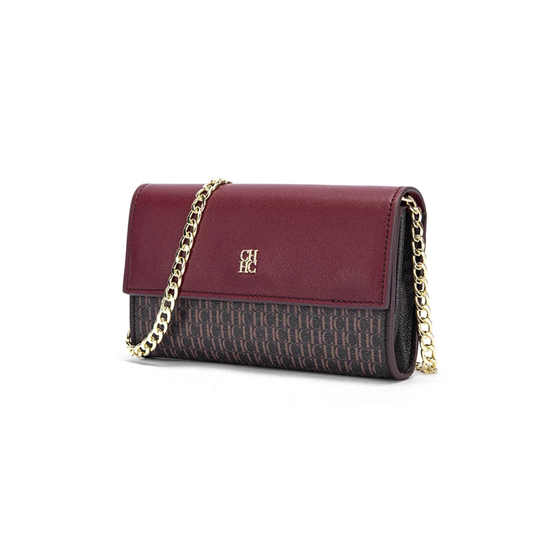 Minimalist Fashionable Exquisite Women’s Shoulder Bag | Trendy Square Messenger Bag with Chain Strap | Versatile PU Leather Commuter Bag | Elegant Flap Pocket Handbag for Gatherings Luxegan