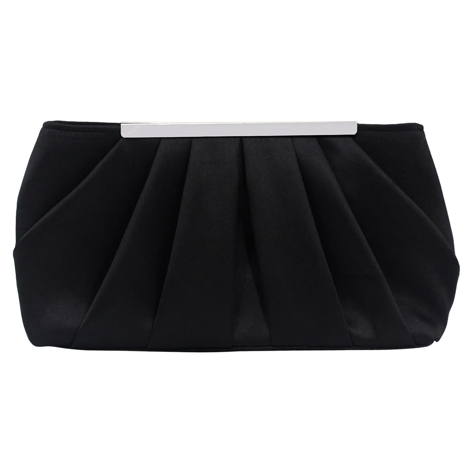 European and American Pleated Silk Polyester Dinner Bag | Simple and Generous Ladies' Hand Bag & Large Capacity Ladies' Bag Luxegan