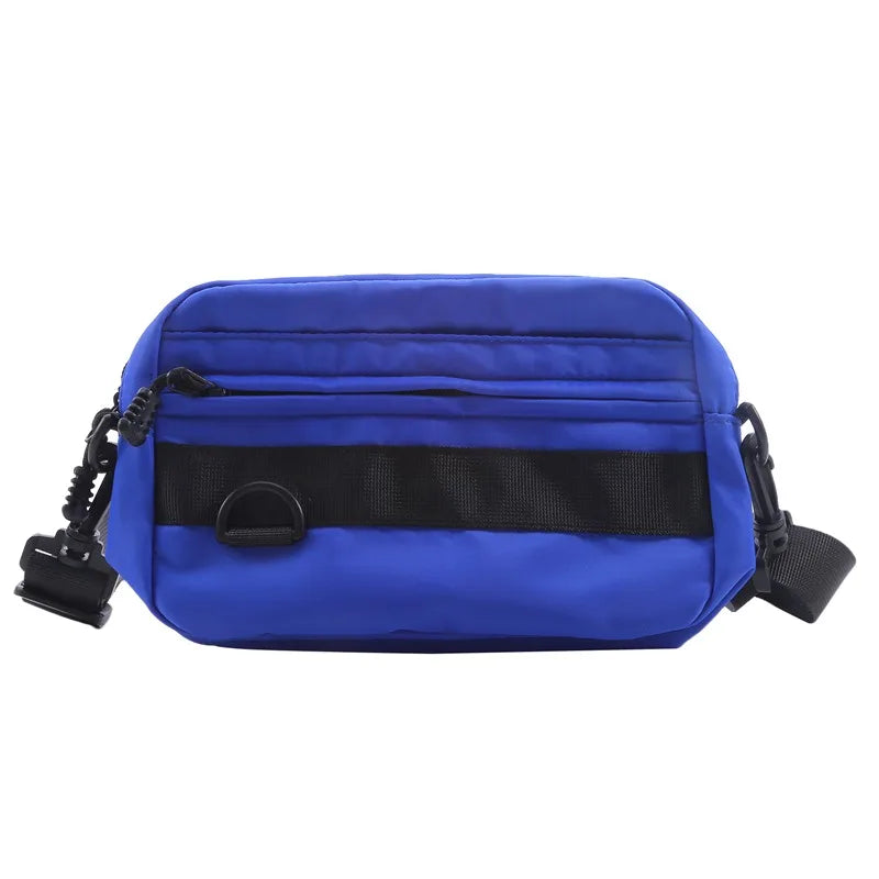 Soft Nylon Casual Messenger Bag | Solid Color Unisex Crossbody Luxegan