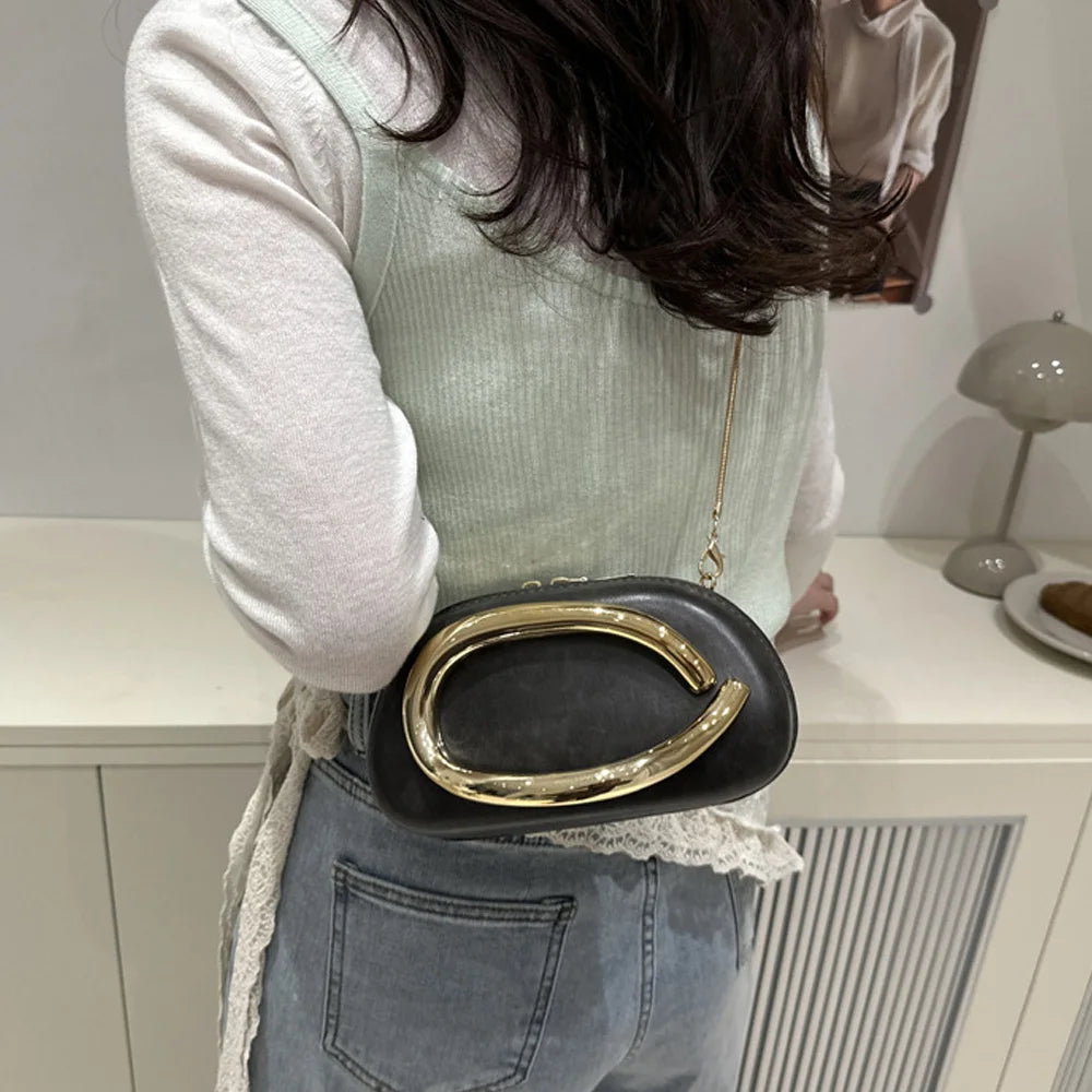 Niche Design Dinner Bag | Light Luxury Chain Crossbody & Small Square Bag Luxegan