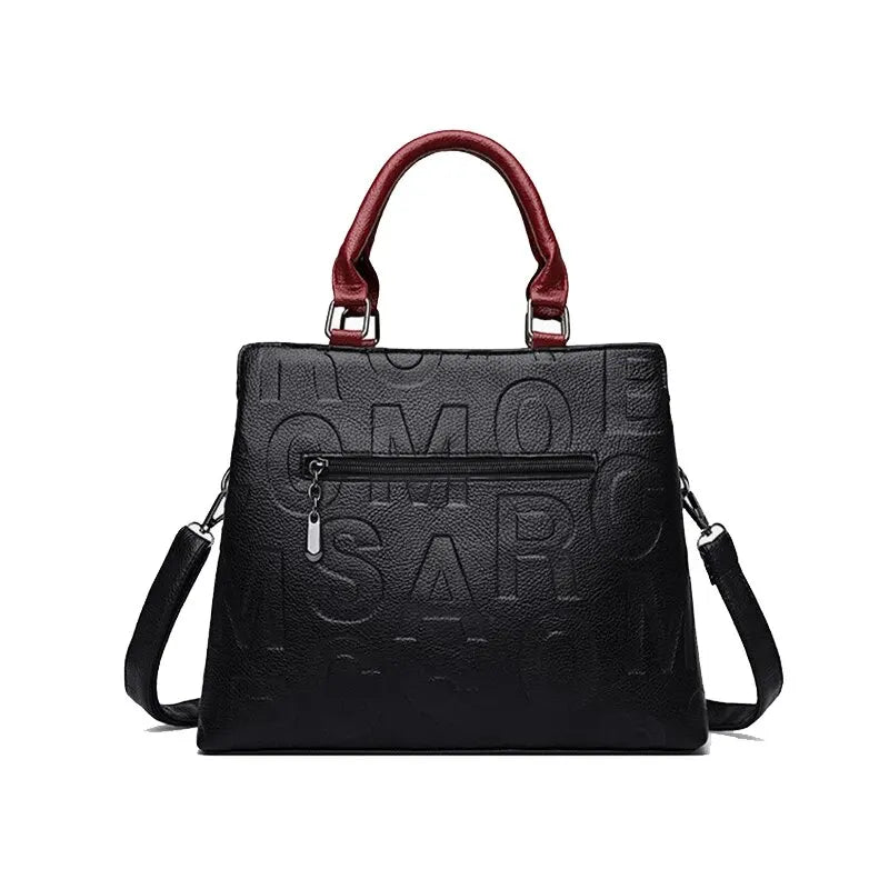 PU Leather Casual Shoulder Crossbody Bag | Ladies' Luxury Designer Large Capacity Travel Handbag Luxegan
