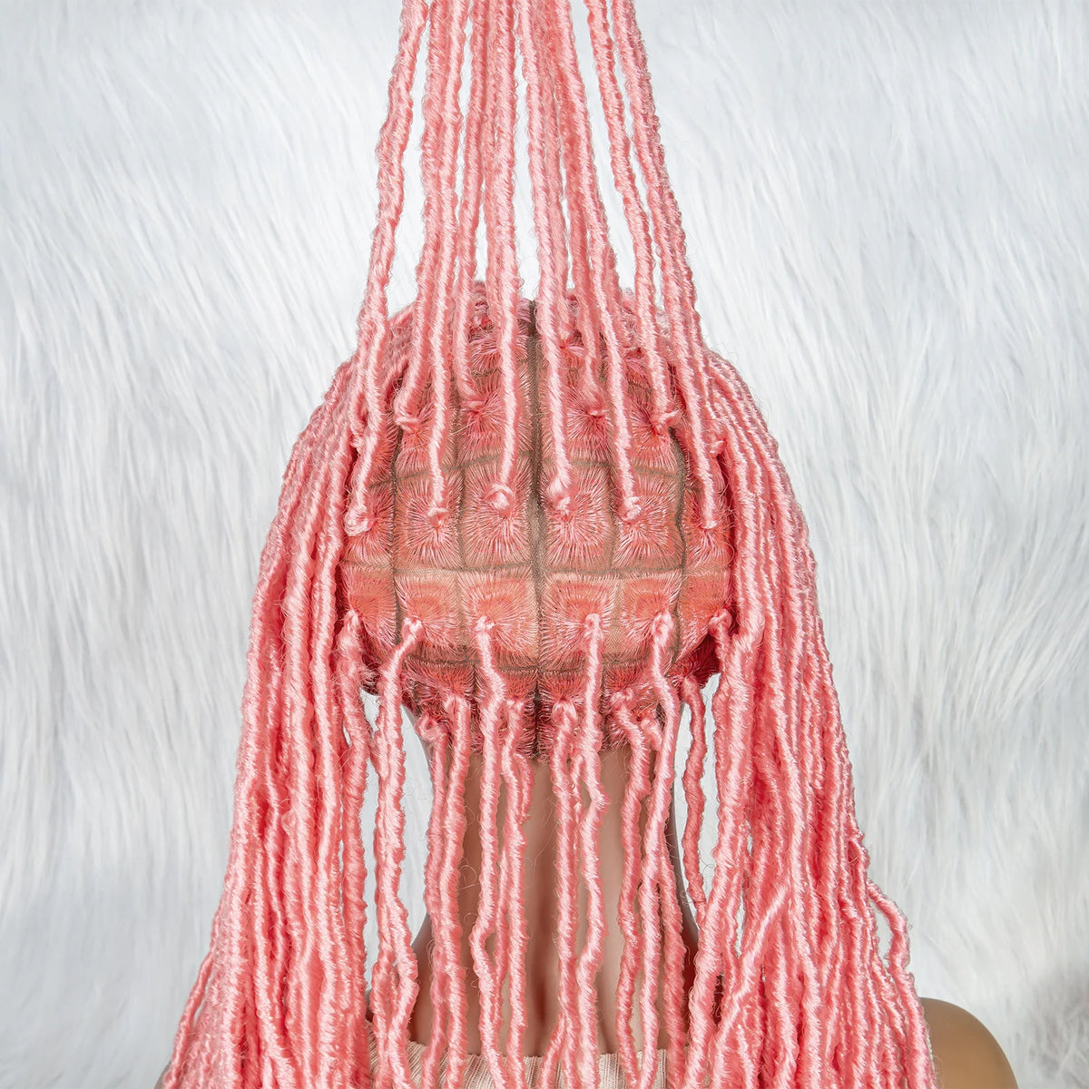 Pink & Blue Braided Wig | Full Lace Butterfly Locs & Dreadlocks