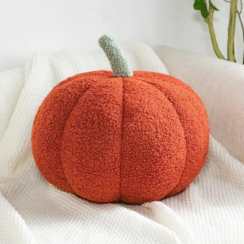 Nordic "Ins Style" Decorative Pumpkin Cushion | Sophisticated "Plush Orange" Activity Silhouette | Elegant Pastoral Sofa Backrest & Lumbar Pillow | "Dignified" High-Performance Home Decoration for Radiant Versatile Styling Luxegan