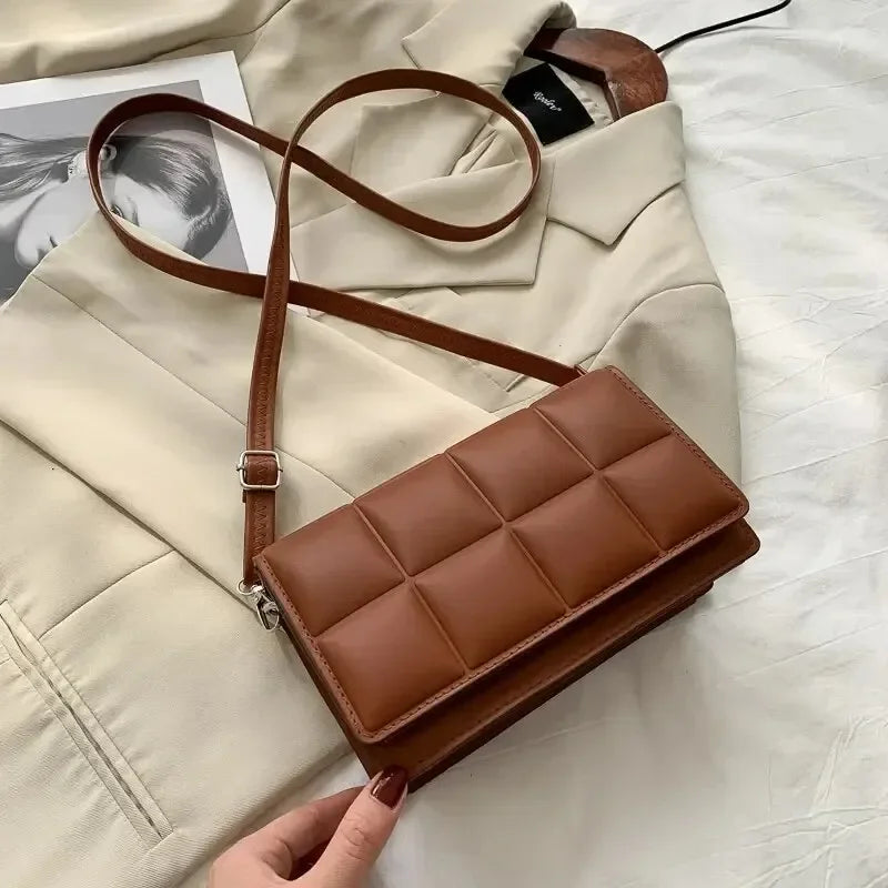 Fashion Brand Designer Women's Shoulder Bag | Small PU Leather Female Crossbody Bag & Trend Classic Handle Handbag Luxegan