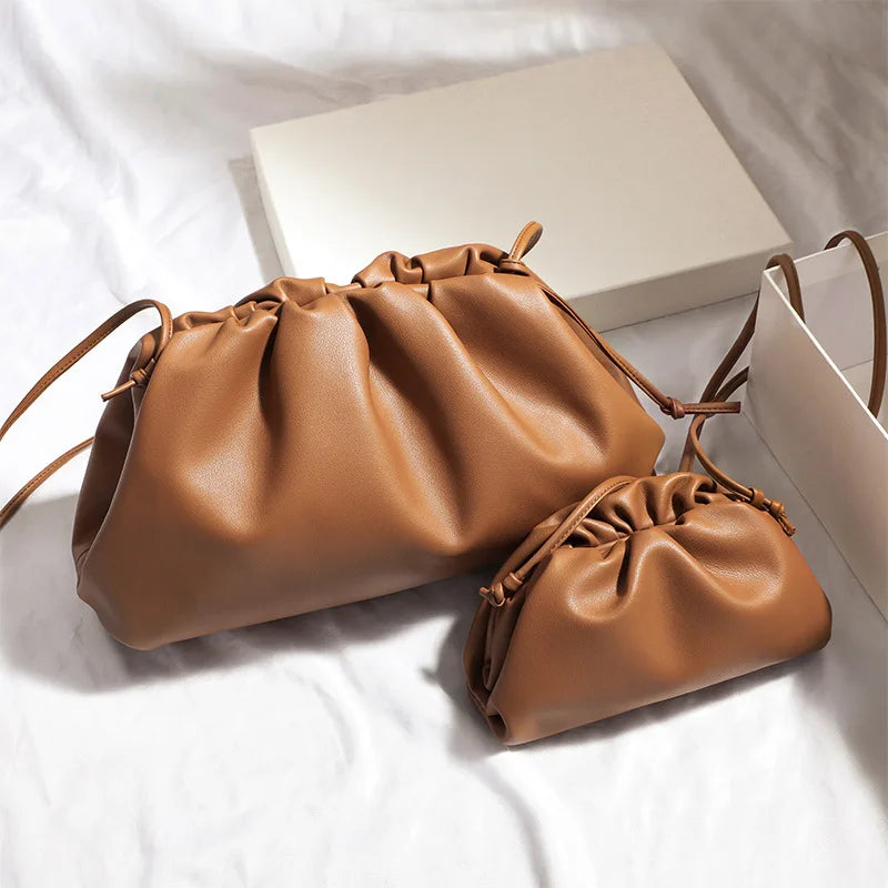 Luxury Soft PU Leather Women's Shoulder Bag | High Quality Small Crossbody Bags & Fashion Female New Handbags (Messenger Hobos) Luxegan