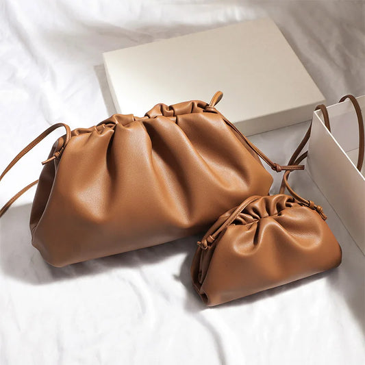 Luxury Soft PU Leather Women's Shoulder Bag | High Quality Small Crossbody Bags & Fashion Female New Handbags (Messenger Hobos) Luxegan