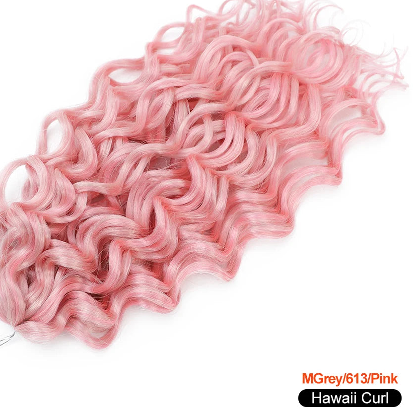 Deep Wave Twist Crochet Hair | Ombre Afro Curls Braiding Extensions | 18–24 Inches Luxegan