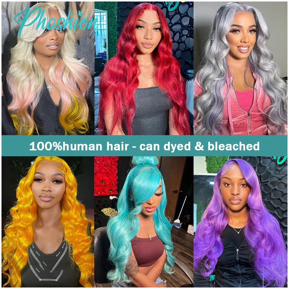 Phashion 36 38 40 Inch 1/3/4 613 Blonde Body Wave Human Hair Bundles 100% Brazilian Remy Weave Extensions For Women Can Be Dyed