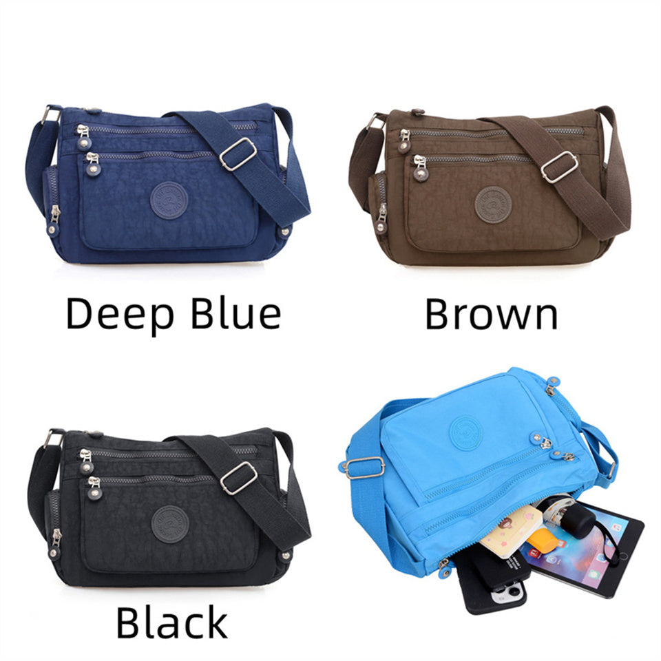 Women’s Leisure Oxford Crossbody Bag | Lightweight Waterproof Shoulder Handbag | Simple Fashion Versatile "Pillow" Bag for Travel & Parties Luxegan