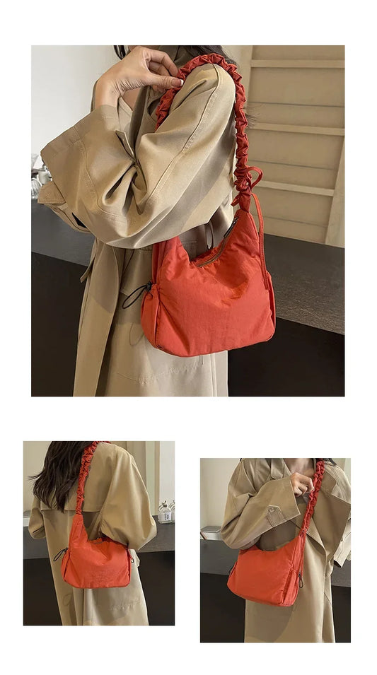 High-quality Nylon Women's Shoulder Bag Work Style Casual Crossbody Bag | New Trend Fashion Y2K Handbags Travel Shopping Luxegan