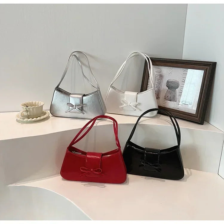 High-Grade Sense Retro Women's Underarm Bag | Spring New PU Leather Lady Commuter Shoulder Bag (Solid Small Handbags for Women) Luxegan