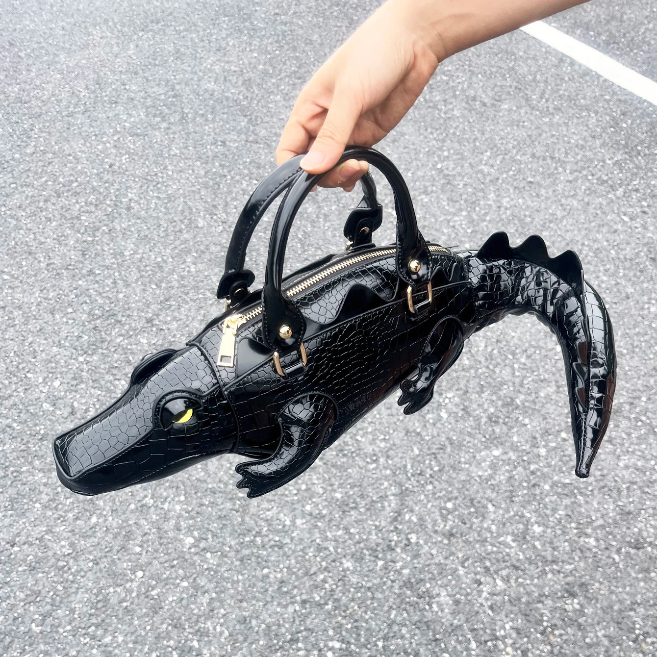 French Fashion Genuine Leather Crescent Bag Luxegan