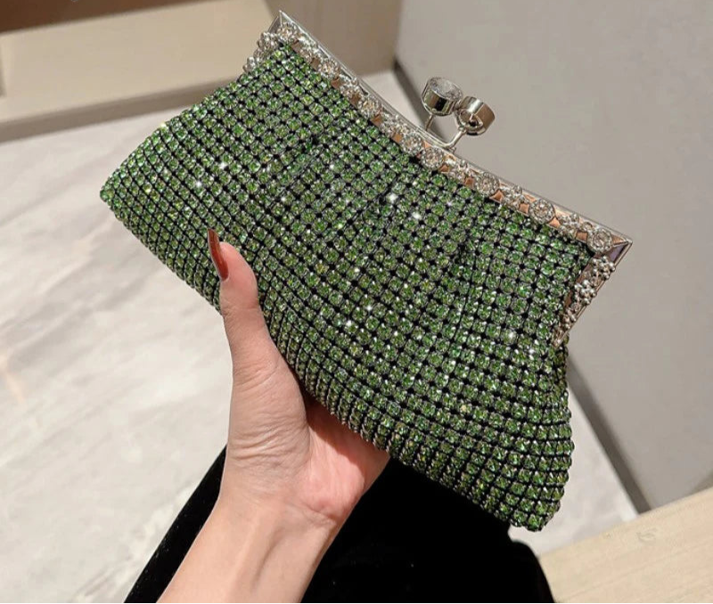 Luxury Rhinestone Evening Clutch Bag | Wedding & Party Handbag Luxegan