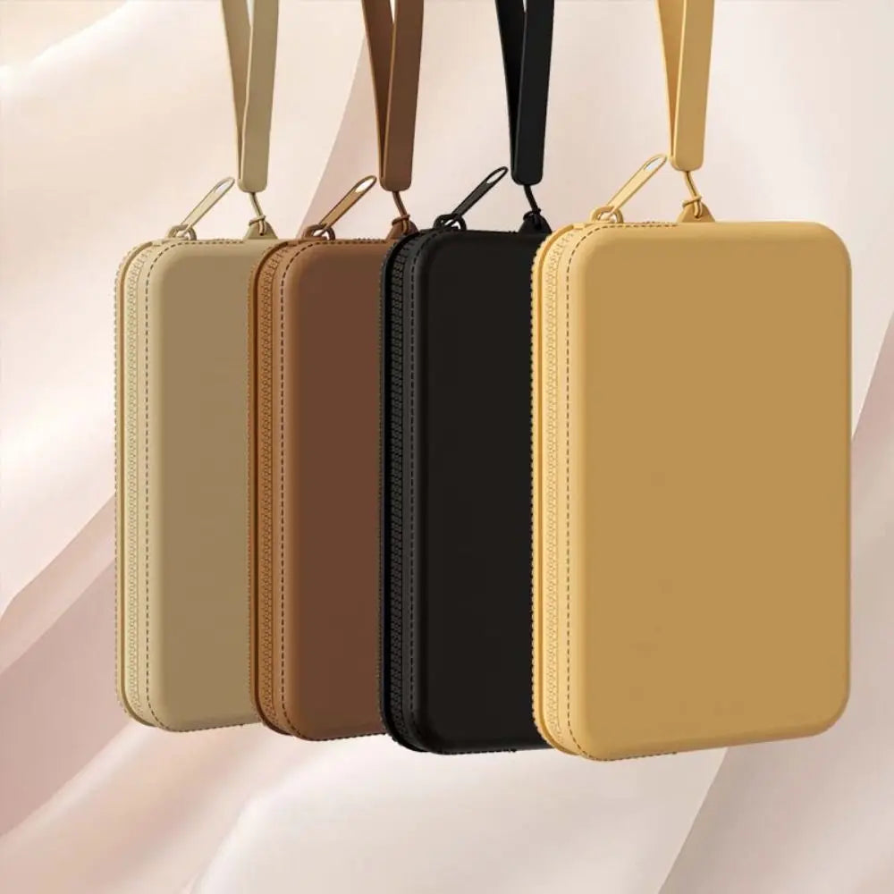 Unisex Waterproof Silicone Storage Bag | Portable Dustproof Hanging Phone/Sunglasses Pouch | Cosmetic Bag & Zipper Coin Purse Luxegan