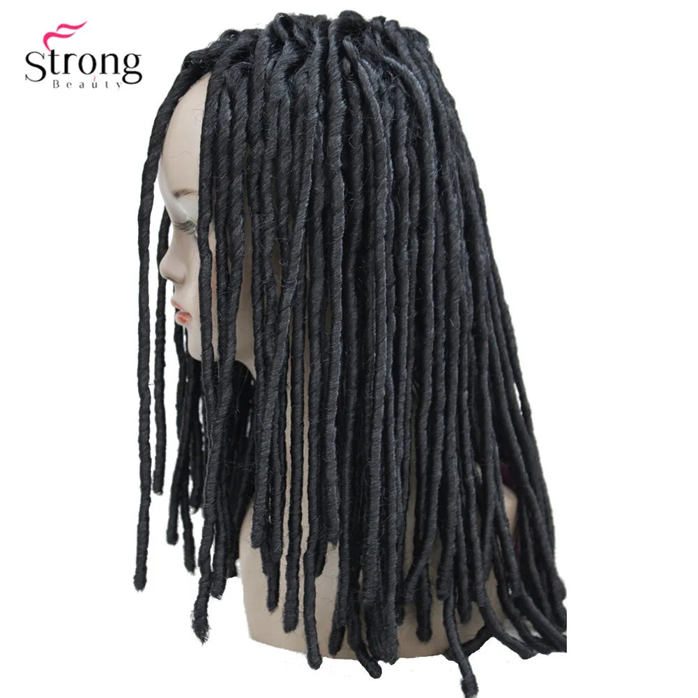 StrongBeauty Twist Hair Crotchet Braids Wigs Synthetic Dreadlocks Braids Hair Wig Luxegan
