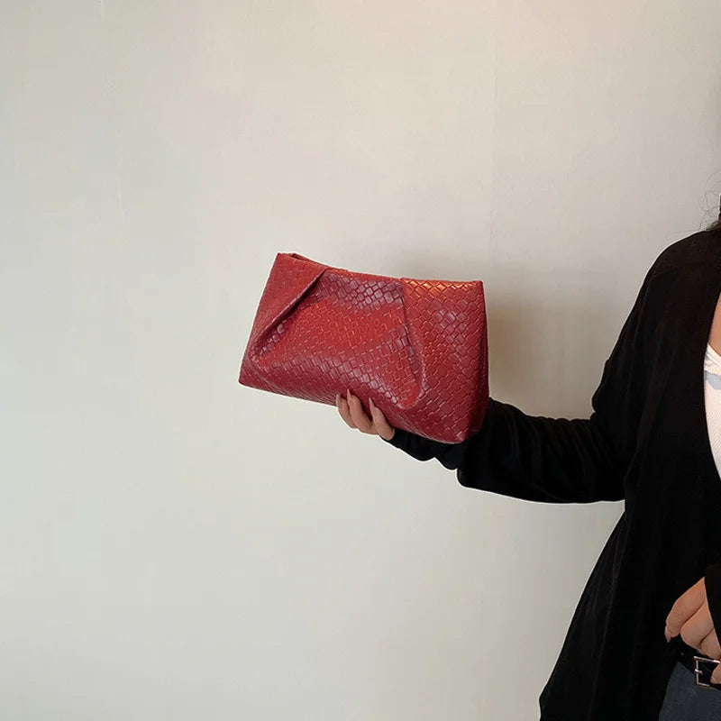 Bolso de mano multifuncional de moda para mujer, cartera de noche con patrón en relieve, gran capacidad, bolsillo para teléfono, monedero de lujo para mujer