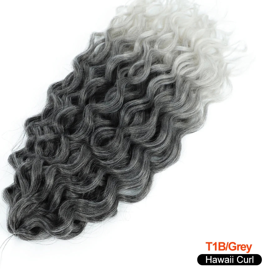 Deep Wave Twist Crochet Hair | Ombre Afro Curls Braiding Extensions | 18–24 Inches Luxegan