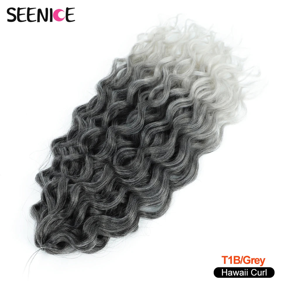 Afro Curls Deep Wavy Twist Crochet Hair Extensions – Ombre Synthetic Braiding Hair for Women - view 19
