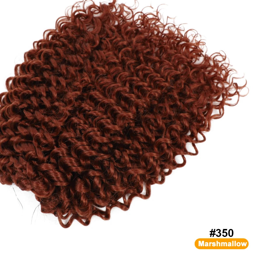 Synthetic Afro Curl Crochet Hair | Kinky Curly Twist Braiding Extensions Luxegan