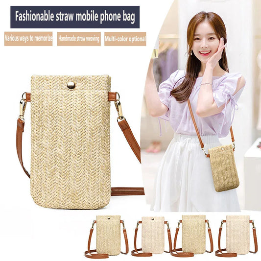 Straw Beach Bag | Bohemian Style Tassel Mini Crossbody Luxegan