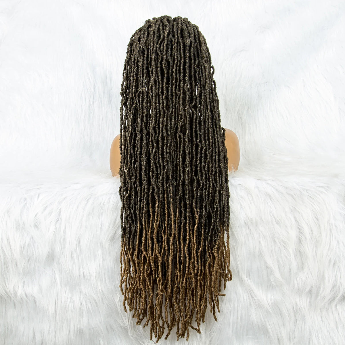 Pink & Blue Braided Wig | Full Lace Butterfly Locs & Dreadlocks