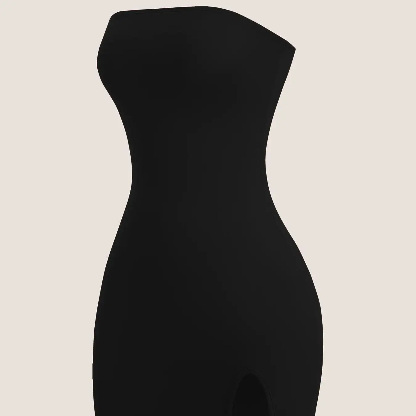 Women's Elegant Strapless Spring Summer Dress | Sexy Solid Color Sleeveless Trend Gown | Premium Knit Medium Stretch Slim Fit Knee-Length Sheath Vestido Luxegan
