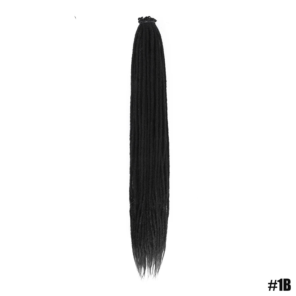 Synthetic Dreadlock Extensions – Handmade Crochet Hair 24" & 36" Luxegan