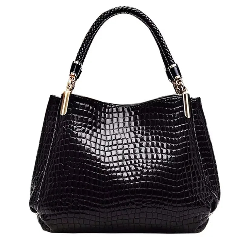 Luxury Handbag Fashion Print Large Capacity Soft Leather Women Shoulder Crossbody Bag | Leisure Designer Ladies Purses and Handbag Luxegan