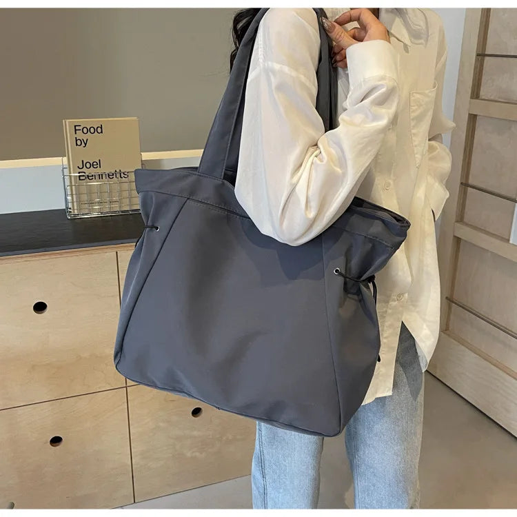 Large Capacity Casual Tote Bag | Simple Travel Handbag & Aesthetic Shoulder Bag Luxegan
