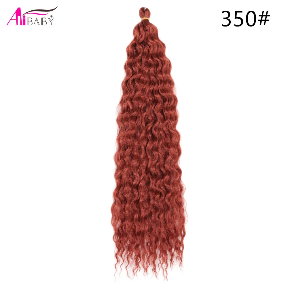 Ariel Curl Crochet Hair 22in – Ocean Wave Ombre Braiding Hair | 100g | 38 Colors | 1 or 3 Pcs - view 20