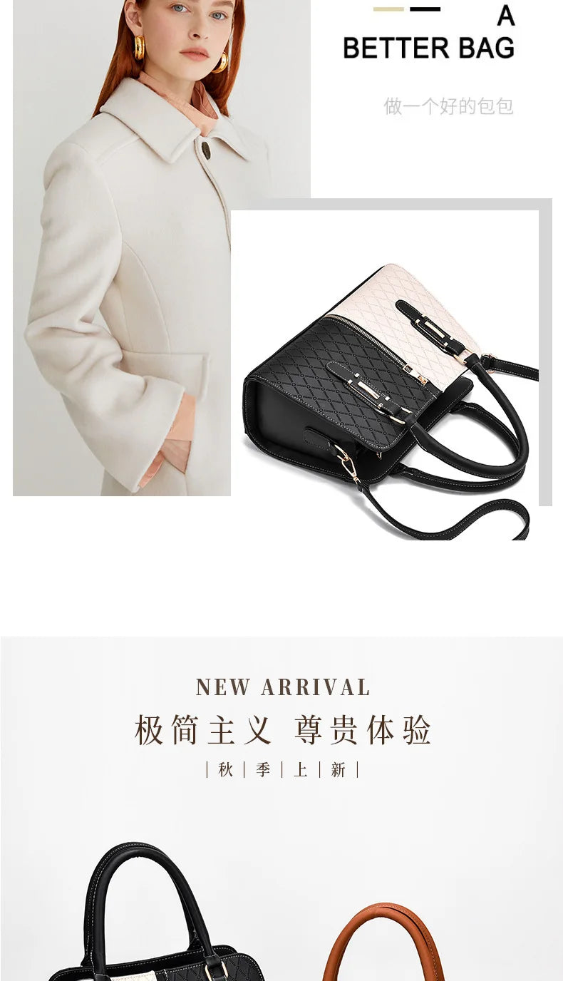 Luxury Brand Designer Handbag | Large Capacity Shoulder Bag & Retro Crossbody Tote Luxegan