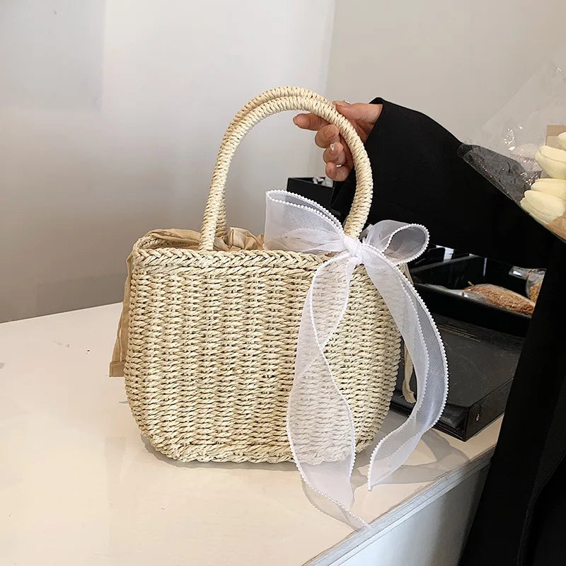 Straw Bags for Women | Summer Rattan Bag & Handmade Woven Beach Tote Luxegan