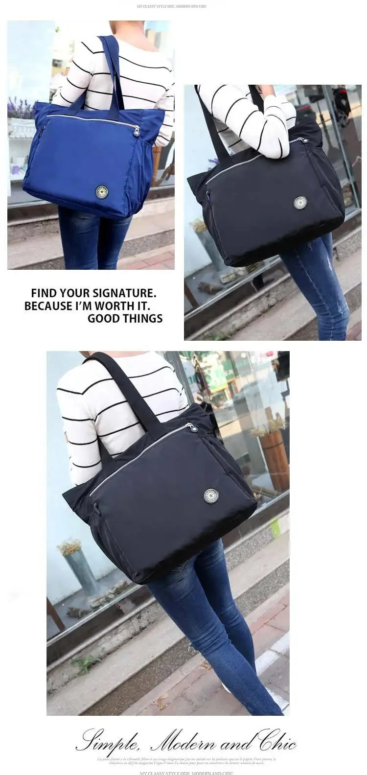 Bolsa de viaje Oxford impermeable de gran capacidad para mujer, bolso de hombro, valija, Bolsa De Viaje, bolsos de mujer, bolsa de compras
